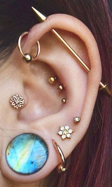 Felicity Crystal Flower G Ear Piercing Stud Earring Ear Piercing Studs Piercing Stud