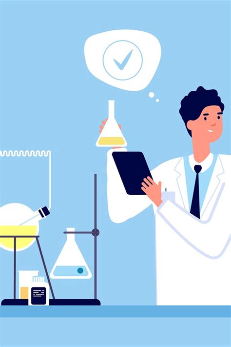 Laboratory Concept Scientists Pharmaceutical Tests Vector I