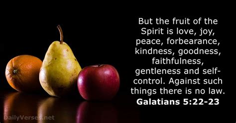 Galatians 522 23 Bible Verse Of The Day
