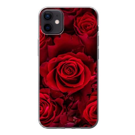 Muchowow Handyhülle Blumen Rosen Rot Handyhülle Apple Iphone 12 Mini Smartphone Bumper