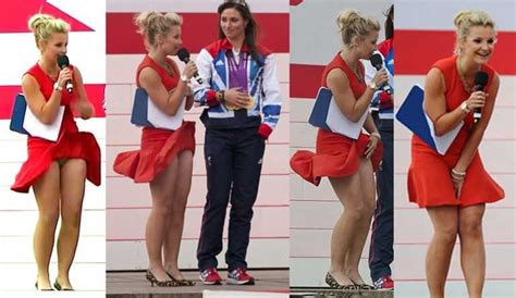 Helen Skelton In Skirt Blown Up At Olympic Parade Pictures Celebs Upskirt