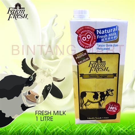 New Ready Stockfarm Fresh Uht Milk 1litre Shopee Malaysia