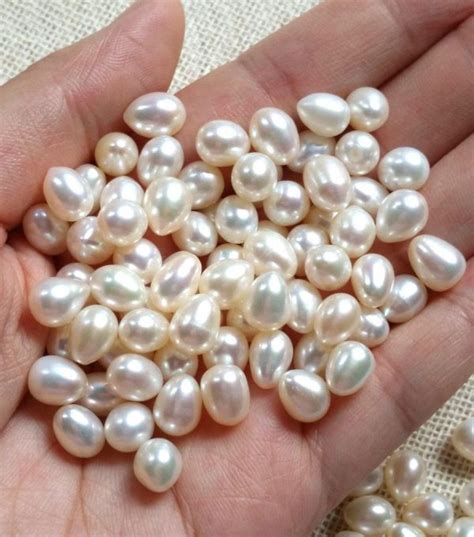 8 9mm Aa Freshwater Pearls Natural Creamy White Top Drilled Teardrop