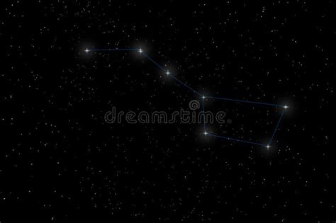 Big Dipper Constellation Ursa Major The Great Bear Stock Image