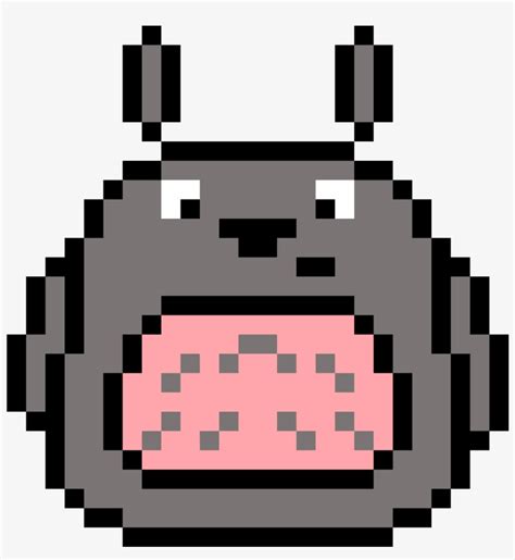 Cute Totoro Pixel Art Grid Pixel Art Grid Gallery