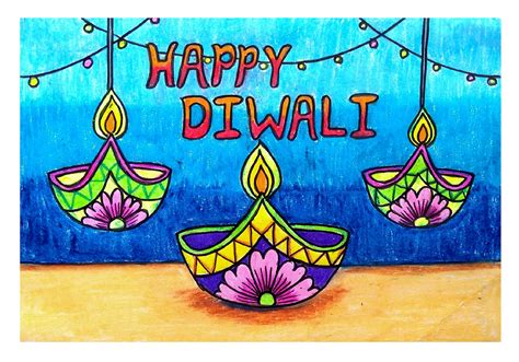 Shailaja Shitole On Twitter How To Draw Deepavali Festival Drawing