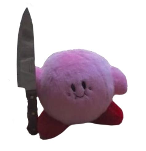 Transparent Kirby With A Knife Kirby Cartoon Pics Pokemon Pink