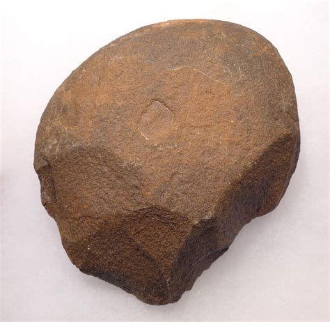 African Oldowan Pebble Chopper Tool Artifact Lower Paleolithic Tools Africa