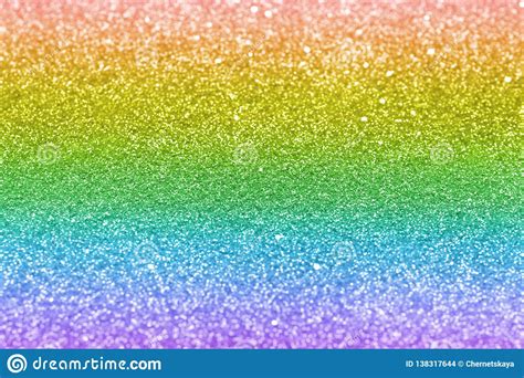 Composition Of Sparkling Rainbow Glitter Stock Photo Image Of