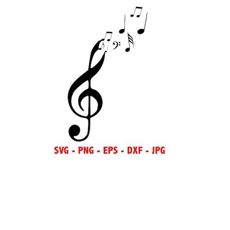 Musical Notes Floating Instant Download Svg Png Eps Dxf Etsy