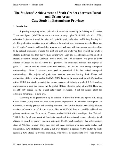 Case study analysis of nestle. Final quantitative research paper