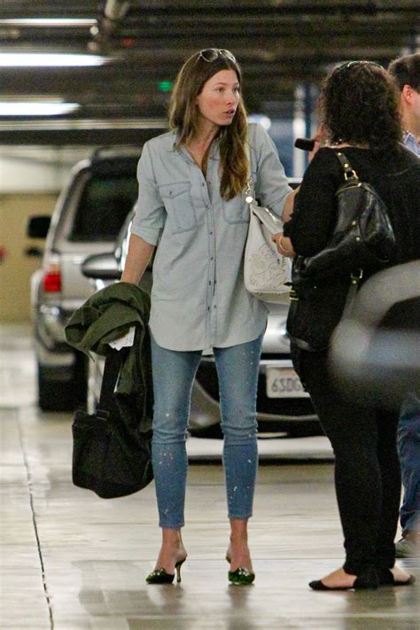 Jessica Biel Out And About In Century City Hawtcelebs