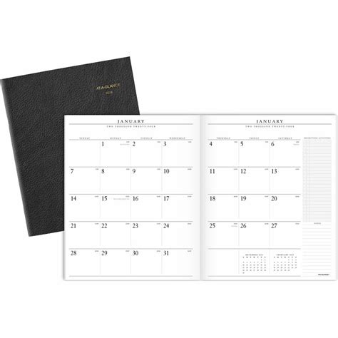 At A Glance Executive Monthly Padfolio Refill Julian Dates Monthly
