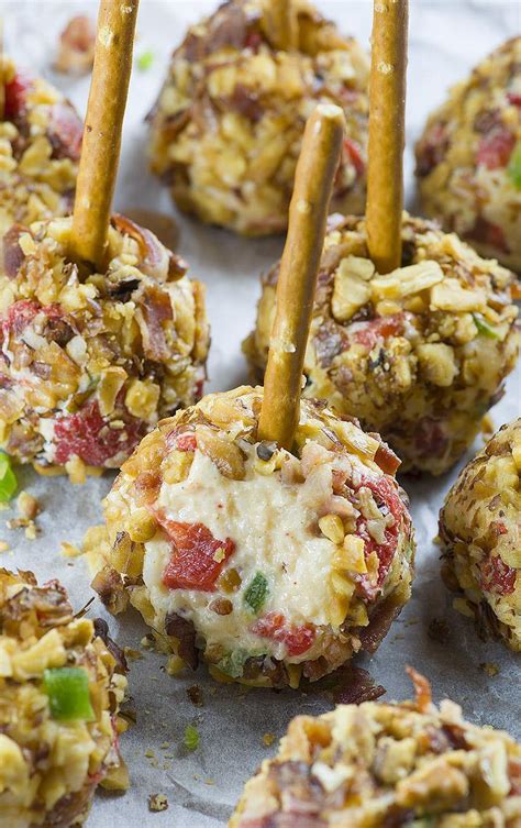 Jalapeno Pimento Cheese Balls A Party Appetizer With Cheddar Cheese