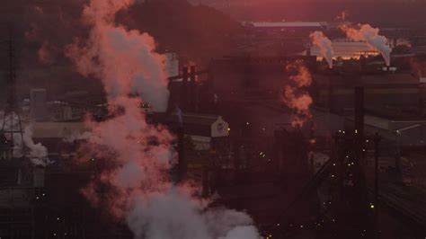 4k Stock Footage Aerial Video Of The Us Steel Mon Valley Works And