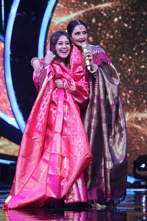 After Neetu Kapoor Rekha Ts Saree To Neha Kakkar As Shaadi Ka Shagun On Indian Idol 12