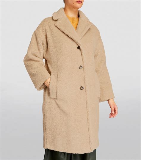 Sale Weekend Max Mara Teddy Single Breasted Coat Harrods Uk