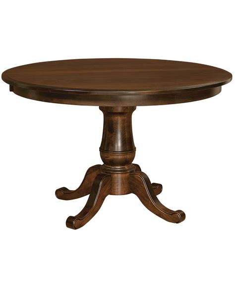 Chancellor Single Pedestal Dining Table Amish Direct Furniture