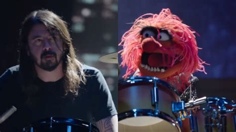 Dave Grohl And The Muppets Animal Face Off In Epic Drum Battle Rtm