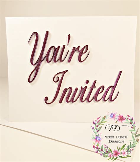 Youre Invited Cardcard And Envelopepartyfor Etsy Invitations