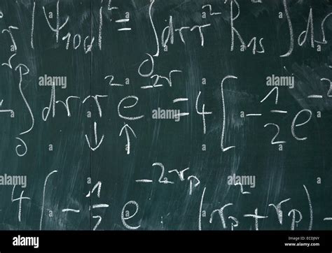 Blackboard Equations Hi Res Stock Photography And Images Alamy