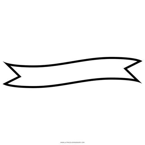 Ribbon Banner Coloring Page Ultra Coloring Pages