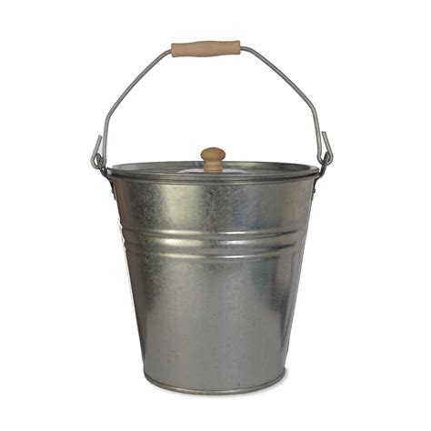Metal Storage Quart Bucket With Lid Ph