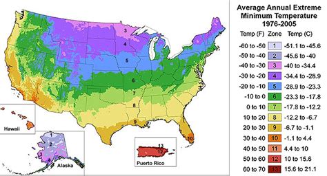 Gardening Zones Usa Map Home And Gardening Reference Home And Garden