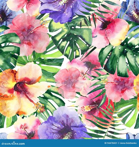Beautiful Bright Lovely Colorful Tropical Hawaii Floral Herbal Summer