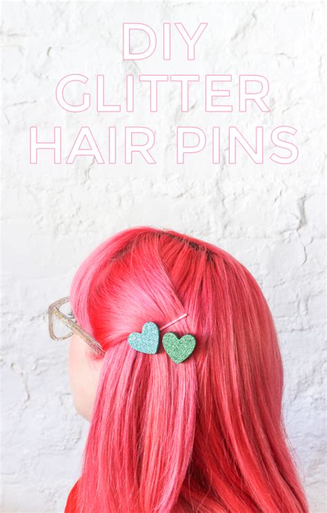 Diy Glitter Hair Pins The Crafted Life
