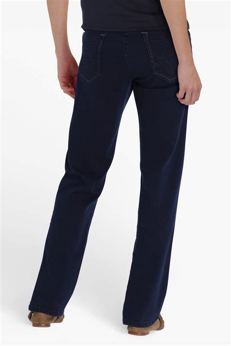 blauwe jeans met hoge taille slim fit l30 van bicalla 4555764 e5