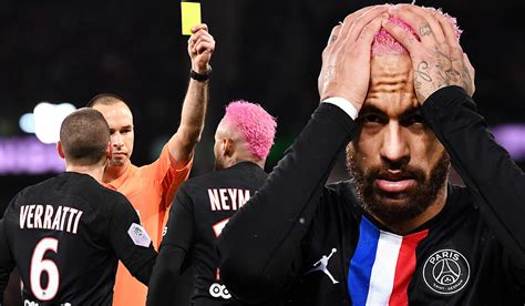 Watch: Neymar booked for rainbow flick as referee gets sick of him