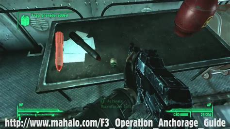 You will find yourself out on metal catwalks shortly after reuniting with sgt. Fallout 3 - Operation Anchorage - Quest: The Guns of Anchorage Part 5 HD - YouTube