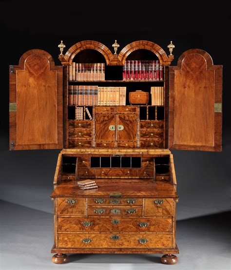 A Superb William And Mary Bureau Bookcase Circa 1700 The Tait Cabinet