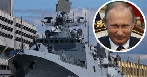 Vladimir Putins Warship Shoots Down Enemy Missiles As Raf Jets Head