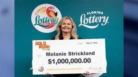 Woman Wins 1 Million In Florida Lottery Gold Rush Scratch Off Game