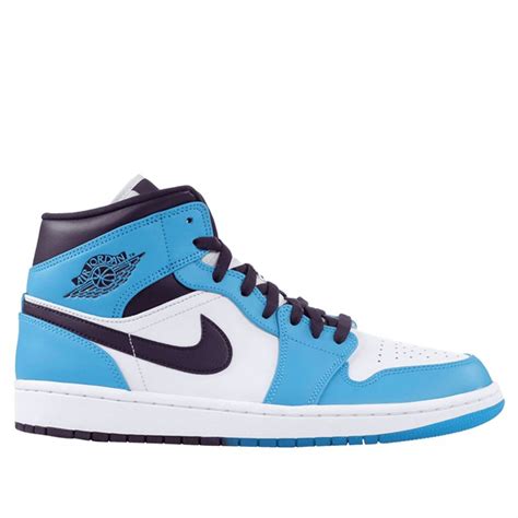 Nike Air Jordan 1 Mid Sky Blue 554724 415 Air Jordan 1 Mid Blue