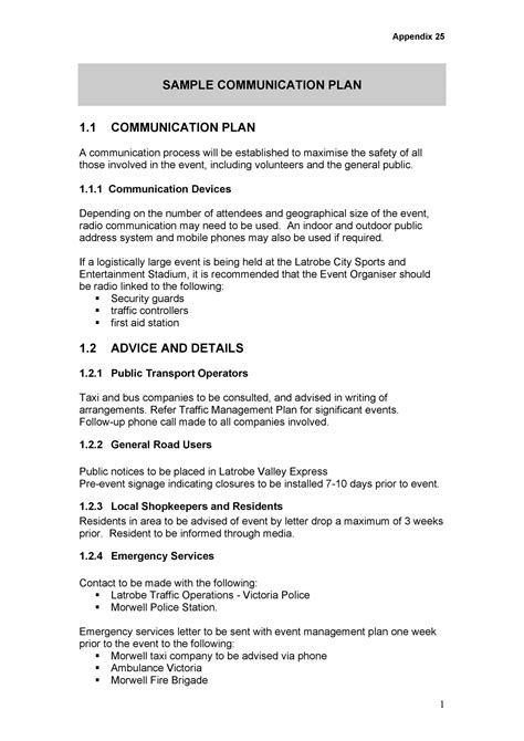 37 Simple Communication Plan Examples Free Templates Templatelab