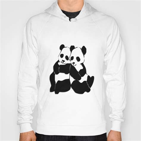 Buy Panda Bears Hoody By Leatherwooddesign Worldwide Shipping