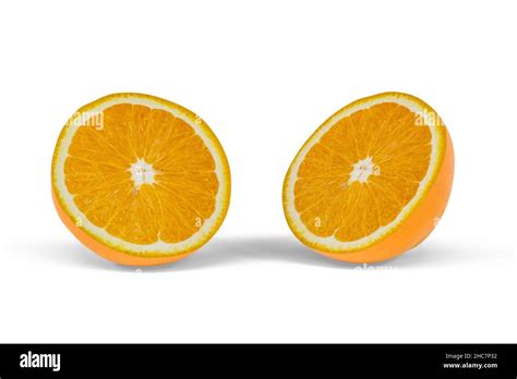 Orange Isolated On White Background 3d Render Stock Photo Alamy