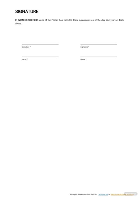 Online Membership Agreement Template Free Pdf