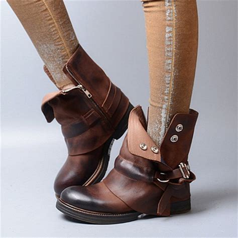 Jady Rose Brown Women Ankle Boots Female Genuine Leather Short Booties