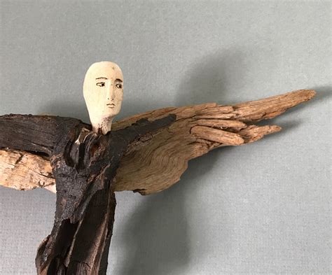 Pin On Driftwood Angels Wood Sculpture Wood Art