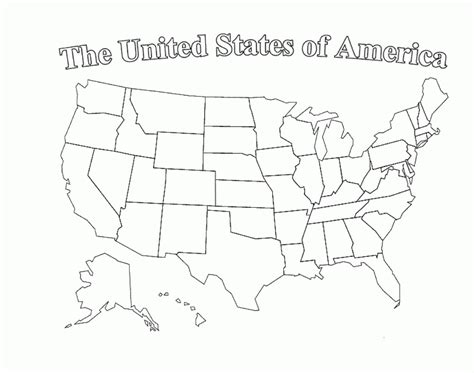 Printable Map Of Usa Without Names Of States Printable Us Maps