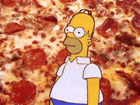 Homer Simpson Into The Pizza  Pizza Homersimpson Discover And Share S