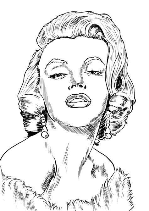 Marilyn Monroe Sketch Actriz Imagen Gratis En Pixabay Pixabay