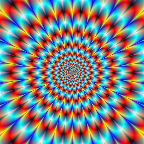 ♡♥psychedelic Optical Illusion Looks Moving In The Colors Of Orange