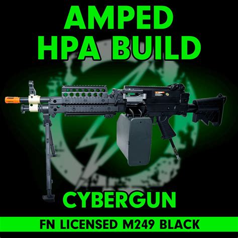 Amped Custom Hpa Build Cybergun Aandk Fn Mk46 M249 Lmg Black