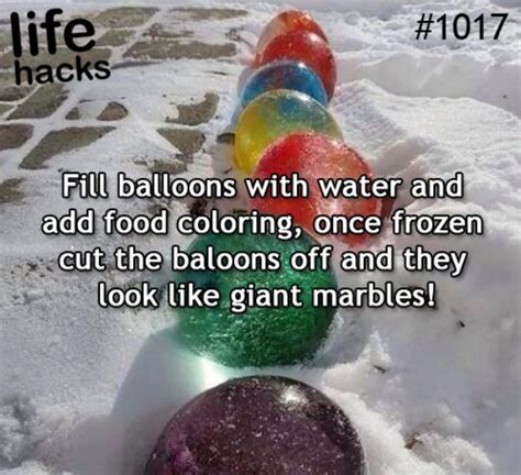 Frozen Water Balloons Outdoor Living Pinterest