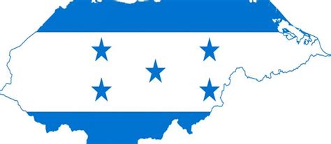Mapa De Honduras Bandera